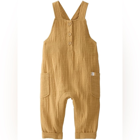Little Planet by Carter’s unisex baby Organic cotton overall jumpsuit- 6month - Picture 1 of 12